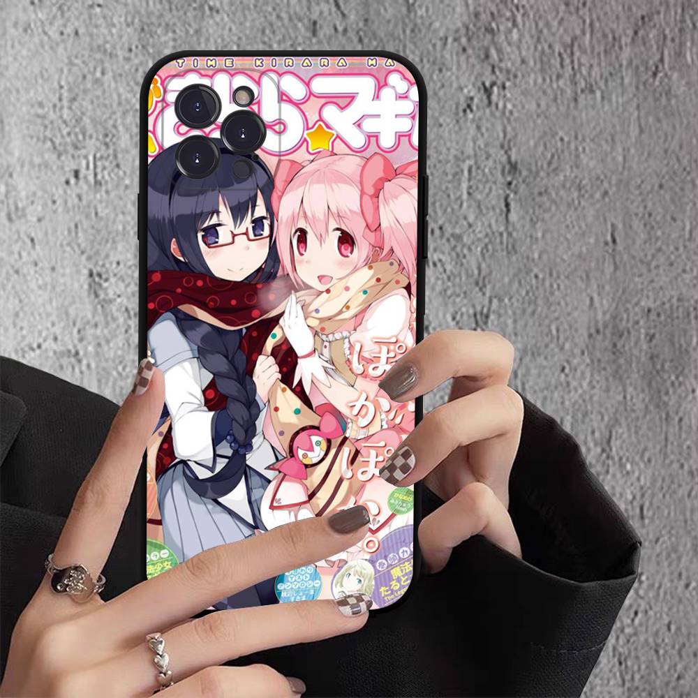 Popular Anime Girl Anime Black Soft Silicone Phone Case For Iphone17 Air 16 15 14 13 12 11 Mini Pro Max Plus
