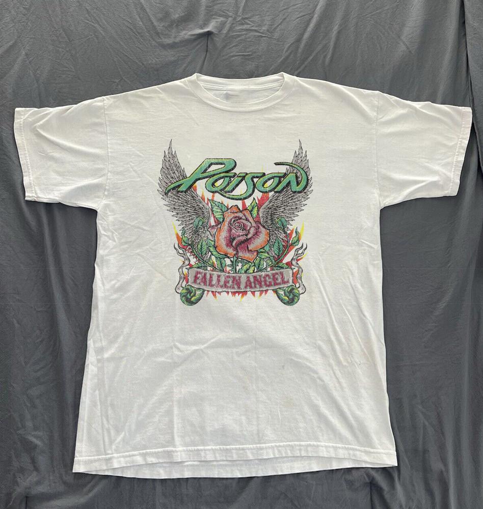 

POISON Band Fallen Angel Rock Music Unisex T-Shirt Adult Cotton Tee Unisex T-Shirt XXL