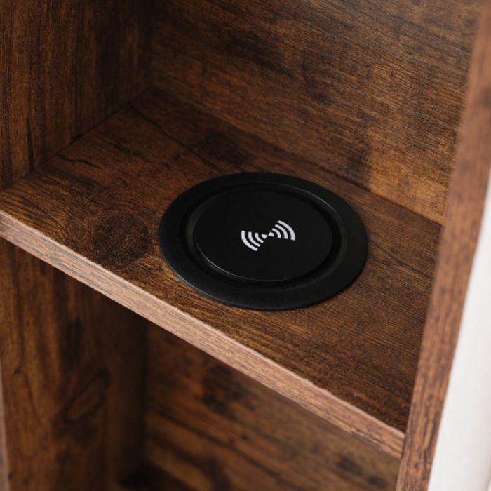 Doppelbett mit Kabellosem Laden USB C&amp; 4 Schubladen , Polsterbett Bettgestell 160x200cm,Lattenrost aus Holz-Beige Samt(Mit Matratze)