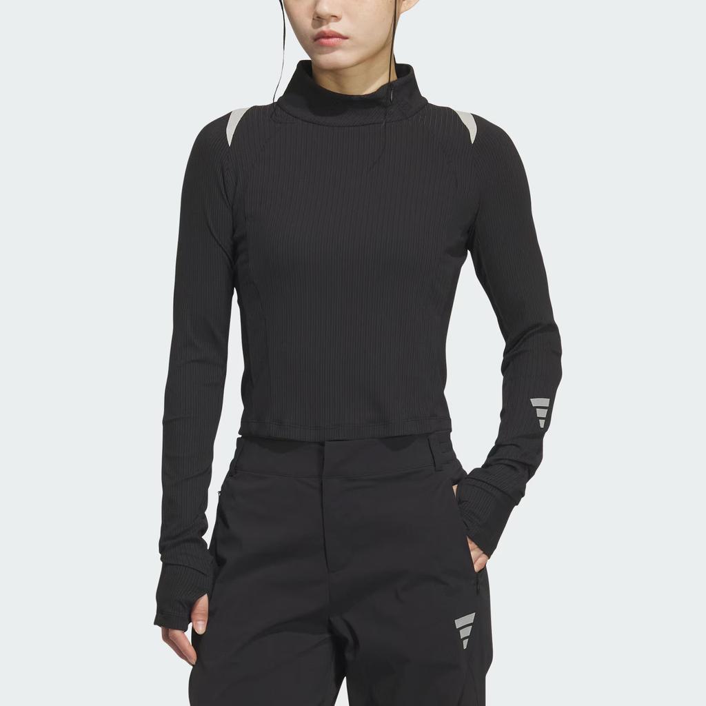 Adidas Fos Future Style Logo Athletic Slim Fit Comfortable Long Sleeve T-Shirt Women Tops KS0060
