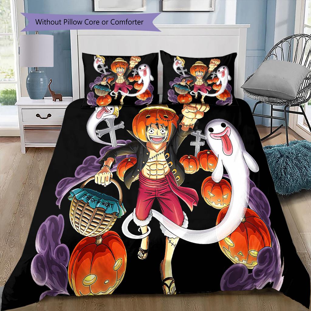 Cartoon Pattern Bedding Quilt Set Quilt Cover Pillowcase Home Decoration Birthday Gift (1 * Duvet Cover + 2 * Pillowcase, Without Core)