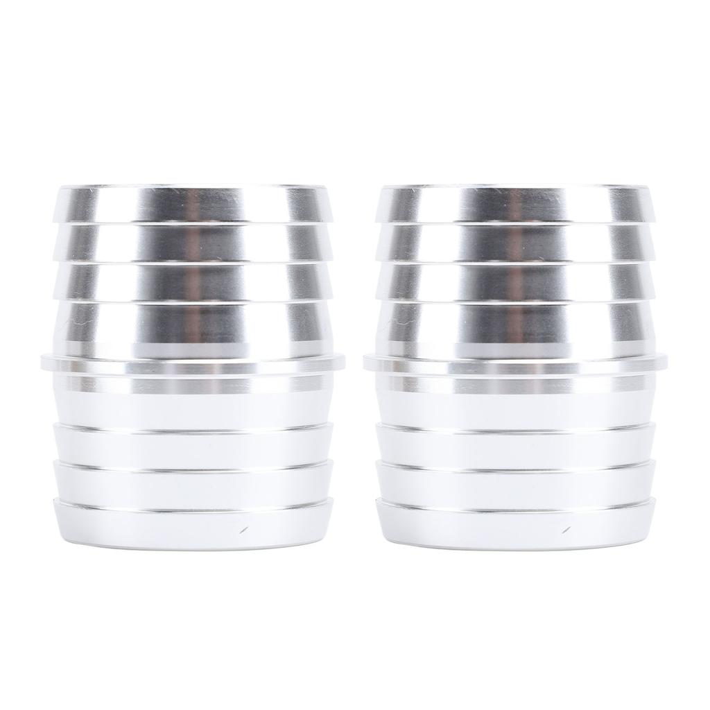 1 Pair 1 1 2 to 1 1 2in Hose Barb Splice Coupler Aluminum Alloy Radiator Intercooler Heat Exchanger Repair Mend Fitting