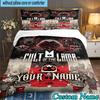 Custom Name 3PCS Cult Lamb Game Fantasy Bedding Set,Including  Duvet Cover And 2pcs Pillowcases Perfect for Bedroom,Dormitory,Fan Christmas gift
