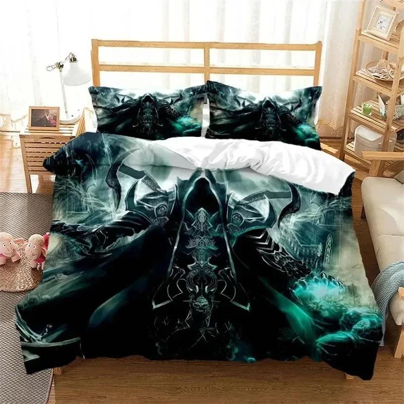 Comforter 3D Print Game Diablo Bedding Set Comforter Bed Set King Queen Twin Size Boys Girls Adult
