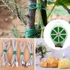Garden Wire Ties Twist Tie with Built-in Cutter Rustproof Green Coated Plant Twine Wires for Gardening Fasteners Flexible Reusable Tomatoes