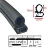 Customizable EPDM U-Shaped Rubber Sealing Strip for Electrical Cabinets and Car Doors