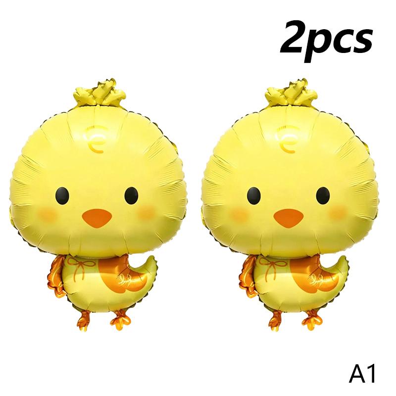 2PCS Cartoon Animal Standing Foil Balloons Long Float Time Thick Aluminum Foil for Wedding Kids Birthday Decor