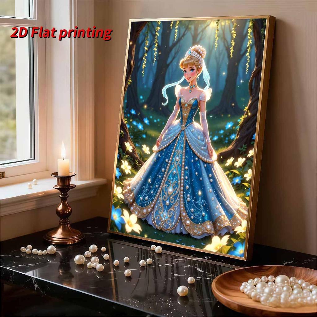 The Disney Cinderella Healing Natural Atmosphere The Pearl embedded Jigsaw Puzzle Handcrafted Decoration Gift Can Be Used As A Home Decoration Item