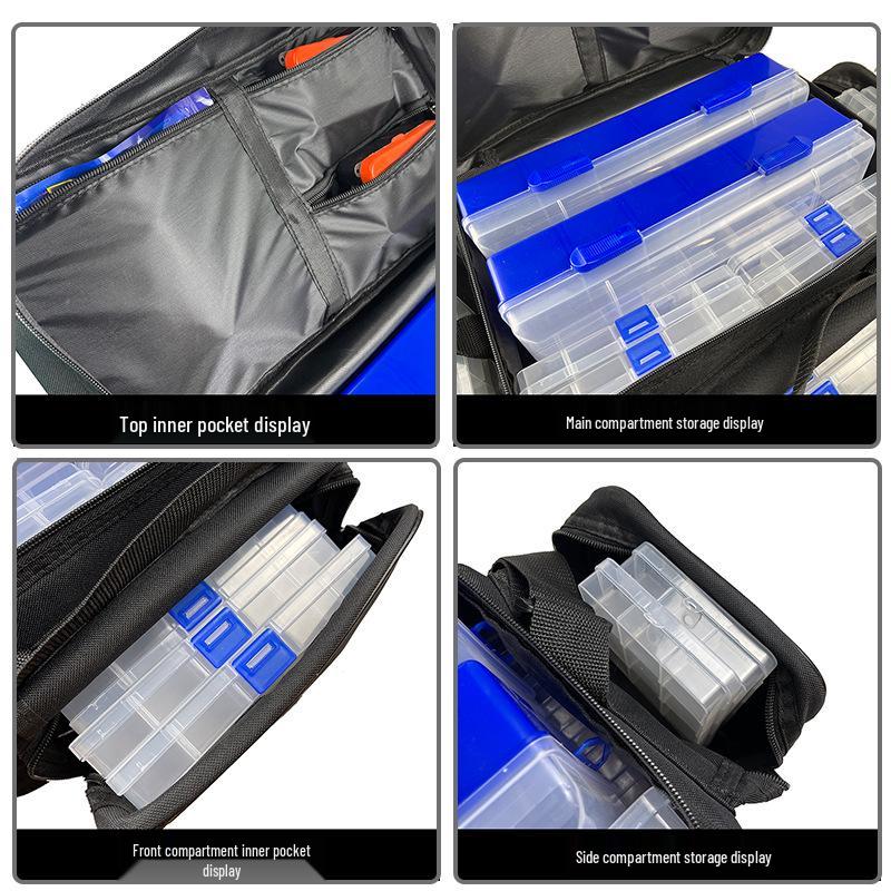 Lure Bag: Large Capacity Crossbody Fishing Gear Bag K104 Straw