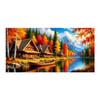 Diamond Mosaic Riverside Wooden House Scenery Large Size Diy Diamond Painting Full Drill Autumn Jewelry Cross Stitch Kits Wall Decor