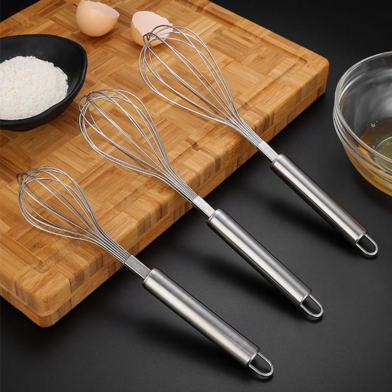 Egg Beater Stainless Steel Manual Mixer Self-Turning Cream Utensils Kitchen Mixer Egg Tools