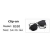 8320 Aviator Style Magnetic Clip-on Myopia Glasses with Polarized Sunglasses