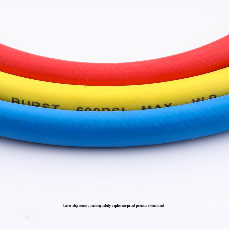 High-Pressure Refrigerant Charging Hose for Car AC (R410, R22, R134)