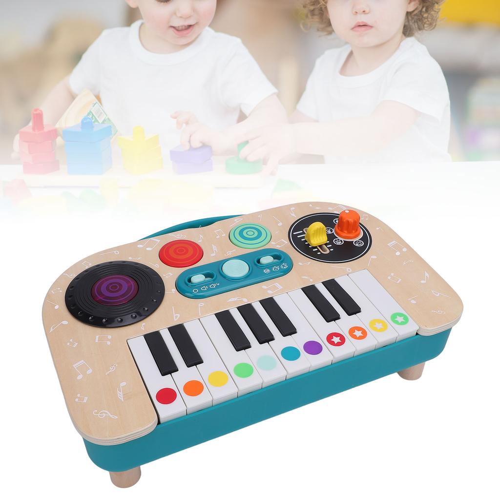 Baby Musical DJ Set Piano Multiple Sound Effects Educational Colorful DJ Mixer Musical Toy for Boys