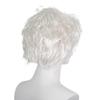 Novel four color men short curly rain silk wig synthetic dress up wigs for women and men cosplay costume party gifts