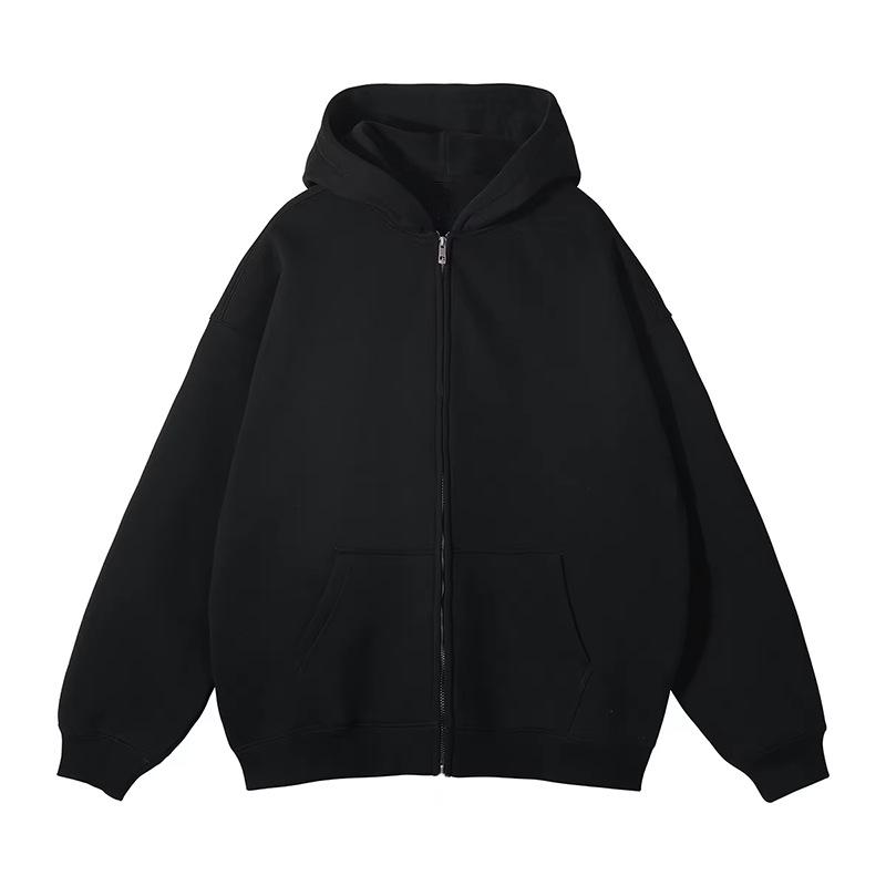 Men s Winter Heavyweight Hooded Cotton Terry Cardigan XXL