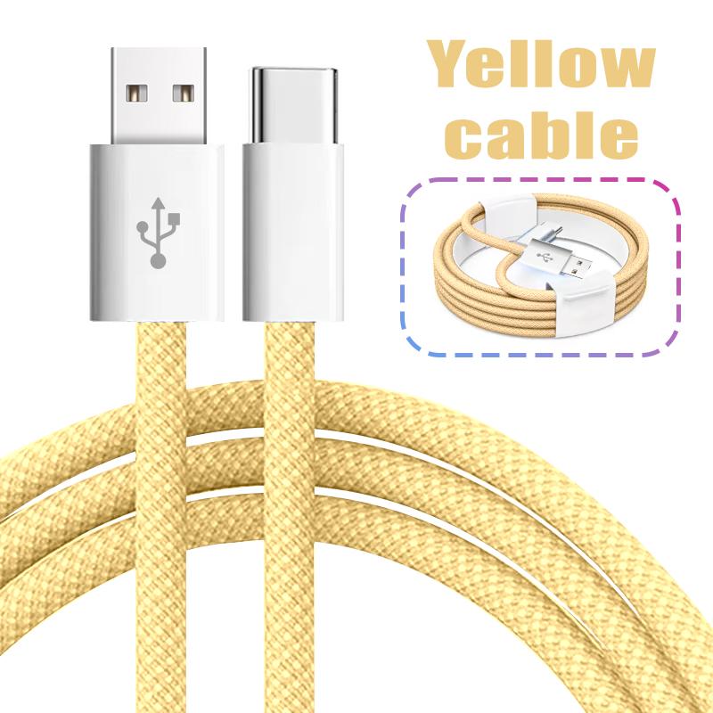 1M 2M 66W 6A USB C Type-c Quick Charging Braid Data Super Fast Charging for Huawei iPhone 17 Mobile Phone Power Bank Charging Micro USB(1M/3.3FT)