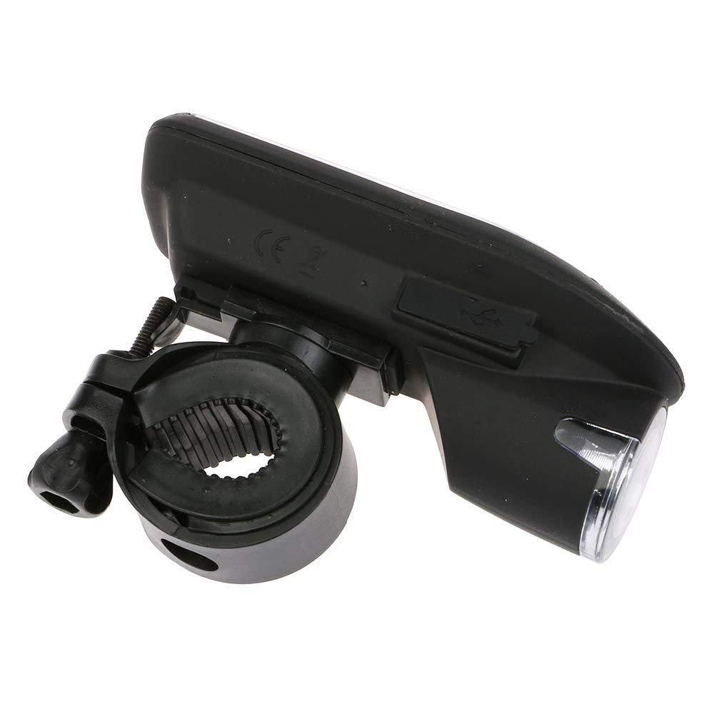 Bicycle LED 4 Super Bright USB Rechargeable Solar LED Solar Front Headlight Light, LEDs, 2.0 Light,