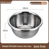 Chahua Zhenxiang 28cm Stainless Steel Colander & Drain Basket