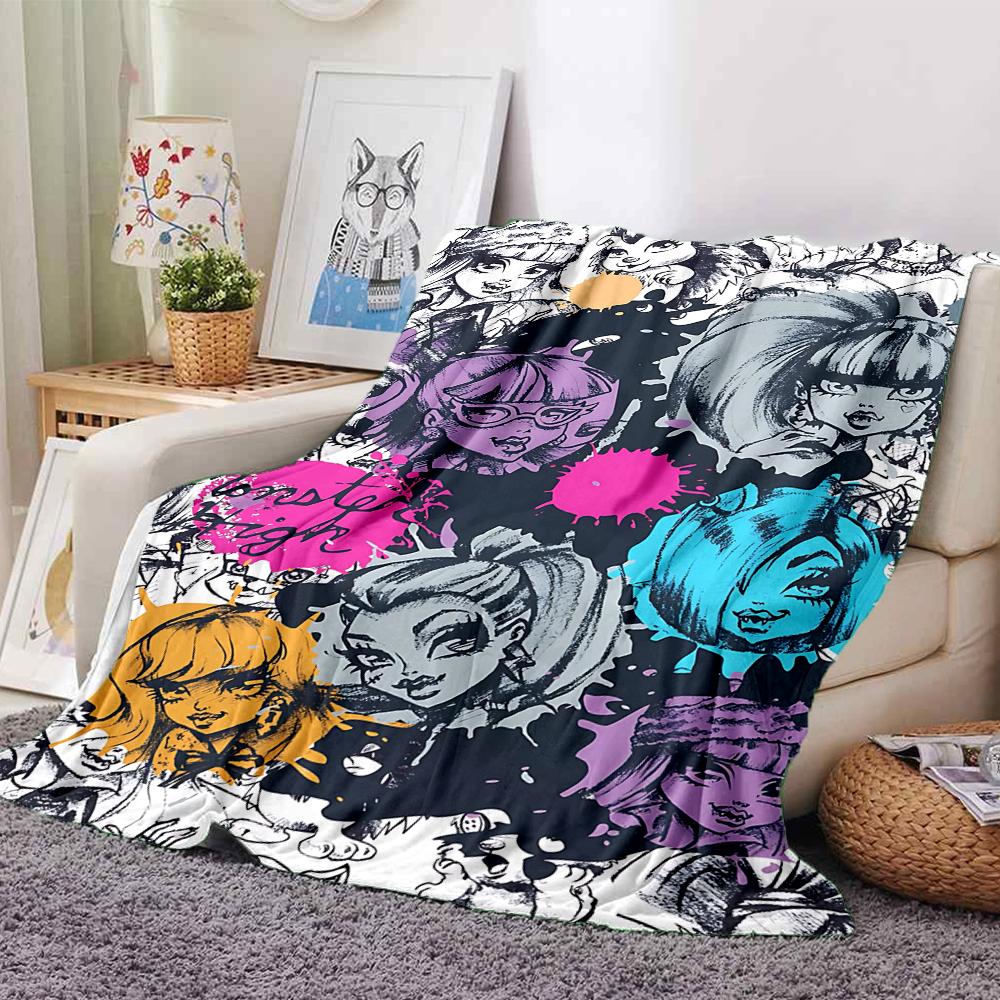 1Pc Purple Fashion Fantasy Blanket For Couch Bed Plush Cozy Fuzzy Blanket Super Soft Warm Blankets For Fall And Winter 091836