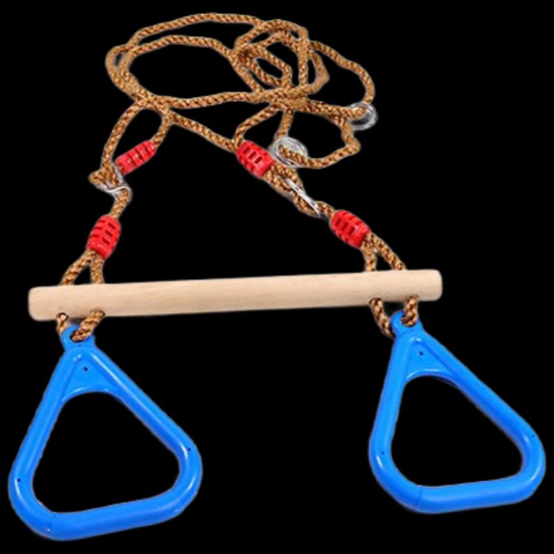 WEZHO Kids Adjustable Gymnastics Rings & Pull-Up Bar
