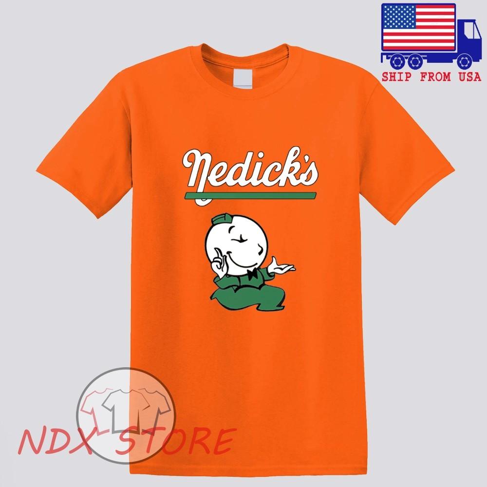 Nedick#039;s Restaurant Men#039;s Orange Size S5XL Unisex T-Shirt M
