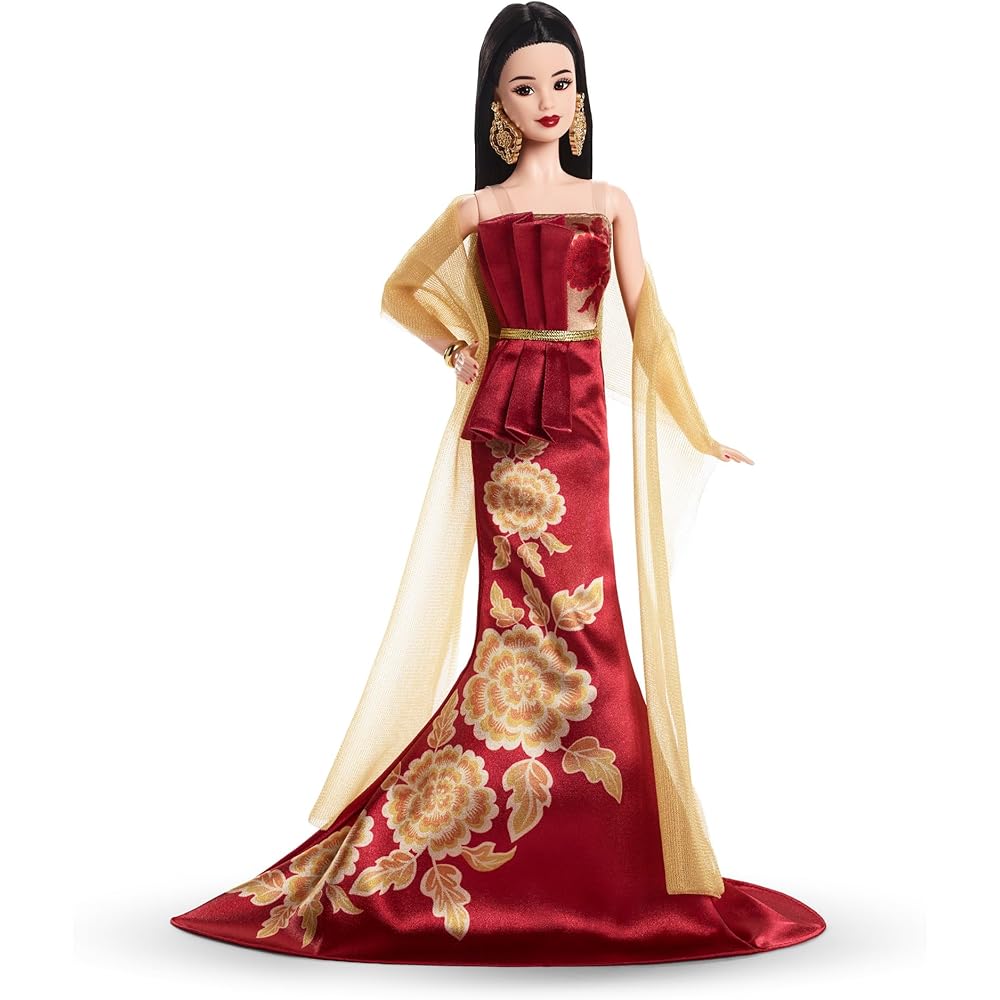 

Barbie Lunar New Year 2026 Signature Black Doll Set with House for Role Play Ages 6 and Up