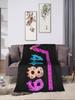 Super Warm Flannel Throw Blanket for Kids  Ice Cream Drip  Math Design    Ideal for Airplane Travel Bedspread