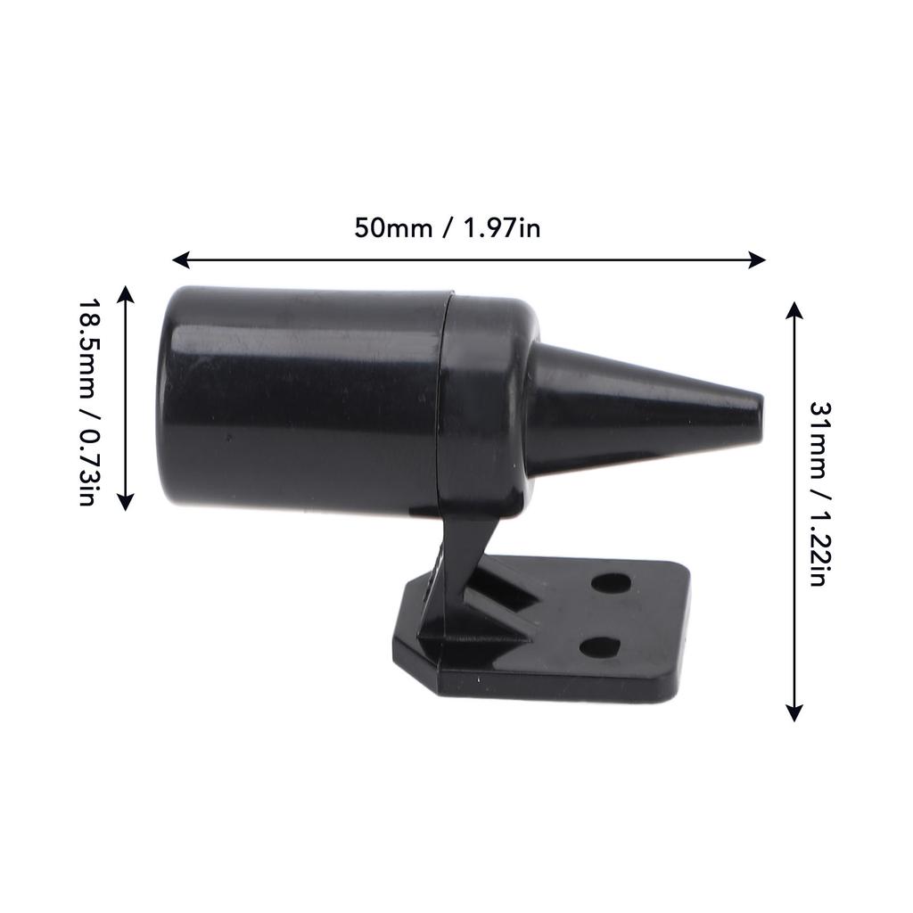 1 Pair Deer Whistle Deer Warning Whistle Device for Cars Trucks Vehicles Motorcycles Black