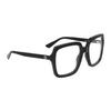 Gucci Logo decorated temples square optical frame women's black Black 55 dust bag + glasses case (random color)
