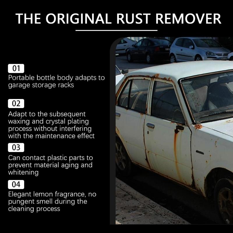 Quick Dry Rust Neutralizer Sprayer for Car Frames Exhaust Pipes Tools Automotive Use Safe On Paint and Metal Surfaces