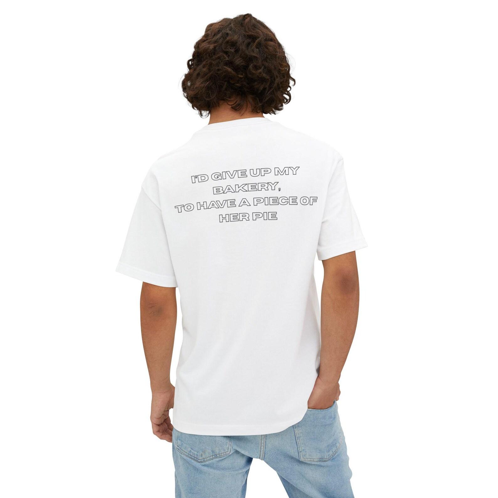Oversized Cotton Boxy Tee: Relaxed Fit, Subtle Humor Graphic T-Shirt 4XL