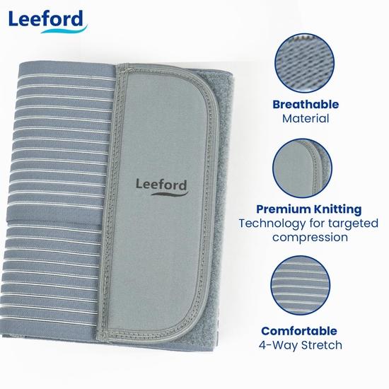 Leeford Post Pregnancy Abdominal Belt After Delivery | Tummy Reduction Belly Support Belt for Women & Men |  Ideal for Slimming Waist-Grey XL