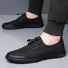 Breathable Man Mesh Sports Shoes Comfortable Solid Color Fashion Footwear with Elastic Band Lightweight Men Business Shoes