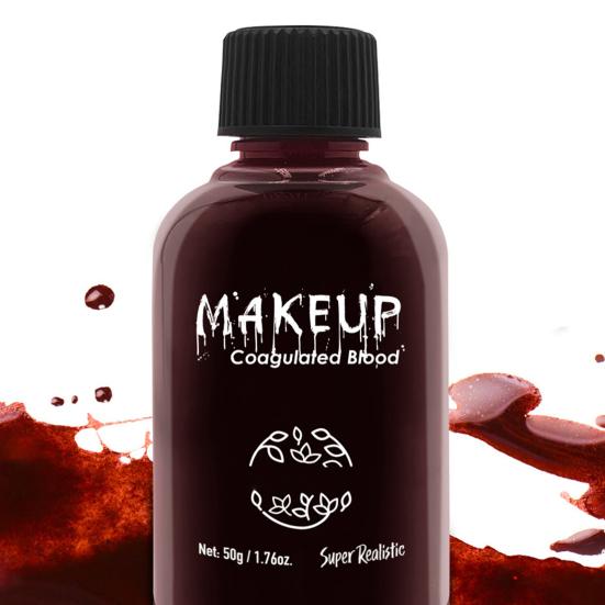 50 g Halloween-Plasma, waschbar, realistisches Kunstblut, Halloween-Cosplay-Requisiten zur Herstellung authentischer Wunden