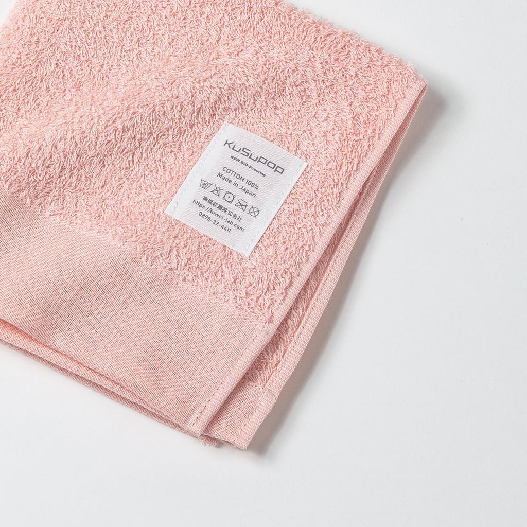 Kusubashi Monori Imabari KuSu POP Pile 33 X 34 Made In Product Number Towel, Towel, Washcloth, Pink, Approx. Cm, Japan, 1-69841-51-P
