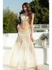 Chic European & American Style Tie-Up Bikini with Gauze Skirt