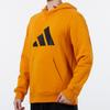 Adidas Large Logo Print Hoodie Men Sweatshirt Orange H46511