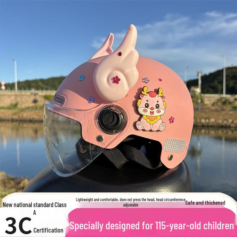 New 3C Certified Kids' Helmet (Ages 1-15) - Breathable, Sun-Protective, Impact-Resistant for Summer
