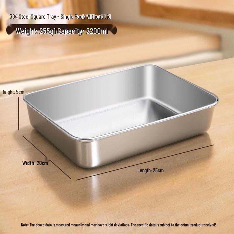 

Квадратная миска для подготовки продуктов из нержавеющей стали 304 пищевого класса с крышкой