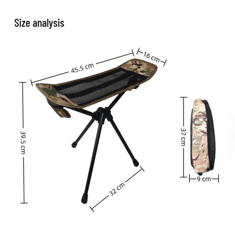Junkaiwei Outdoor Folding Aluminum Footrest & Stool