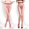 Sexy Women Seamless Deep Crotch Foot Shaped Pantyhose 3D Shiny Transparent Ultrathin Breathable Stocking Ol Ootd Summer Fashion