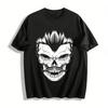 Minimalist Letter Print Casual Short Sleeve T-Shirt Unisex Loose Fit Basic Style Pure Cotton T-shirt