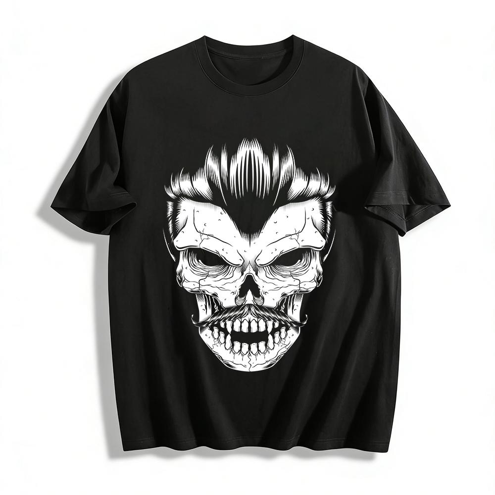 

Minimalist Letter Print Casual Short Sleeve T-Shirt Unisex Loose Fit Basic Style Pure cotton T-shirt XXS