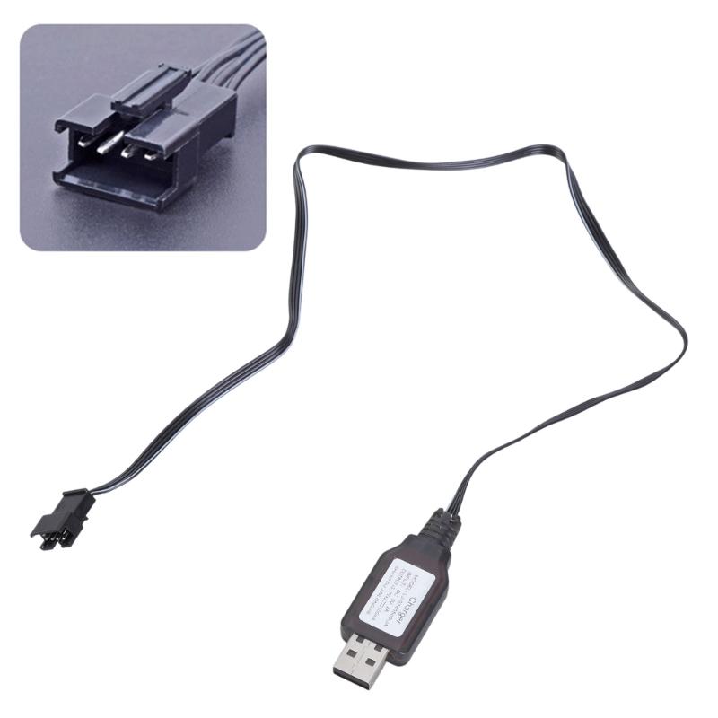 SM4P USB Charging Cable SM4P Charger LED Indicators For 7.4V LithiumBattery RCModel Vehicles Boats Remote Controlled Toy