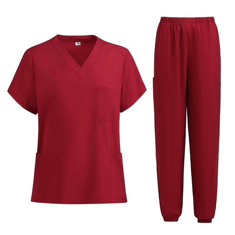 Medical Uniform Short-sleeved Suit Nursing Uniform Women's Health Pharmacy Clinic Overalls