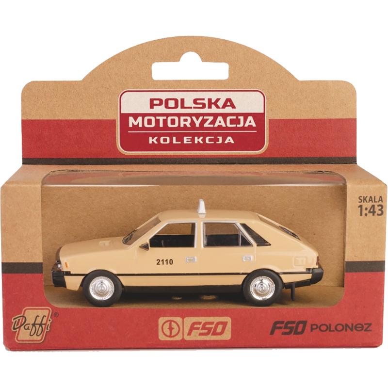 Samochód Resorak Fso Polonez Taxi Beżowy Skala 1:43 Kolekcja Prl Daffi