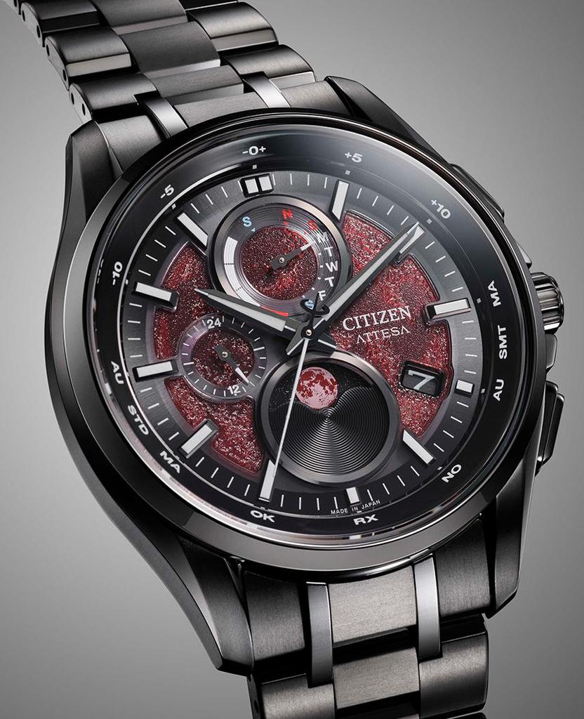 CITIZEN ATTESA Shades of Red Black Series Limited Edition Watch BY1005-73Z