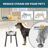 Metal Adjustable Elevated Dog Food Bowls Stand for Large and Extra Large Sized Dog, raised dog bowls(Bowl Not Included)