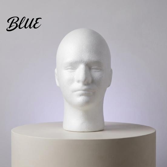 Testa di Manichino per Cappelli in Schiuma, Espositore per Cappelli Maschile Femminile, Modello Leggero, Accessori per la Conservazione di Parrucche, Fabbricazione